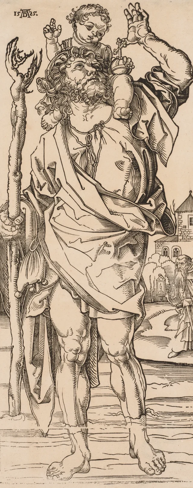 San Cristóbal cruzando el río, Albrecht Dürer