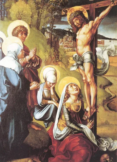 Les Sept Douleurs de la Vierge : le Christ en croix