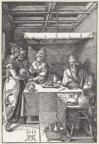 Hérodiade recevant la tête de Saint Jean