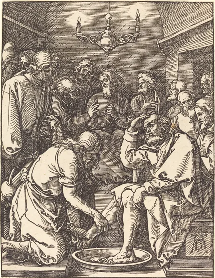 Jésus lavant les pieds de Pierre