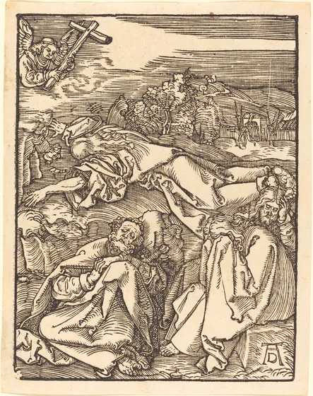 Jésus sur le mont des oliviers