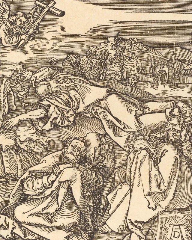 Jesús en el monte de los Olivos