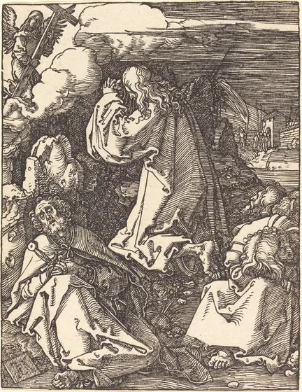 Jésus sur le mont des oliviers