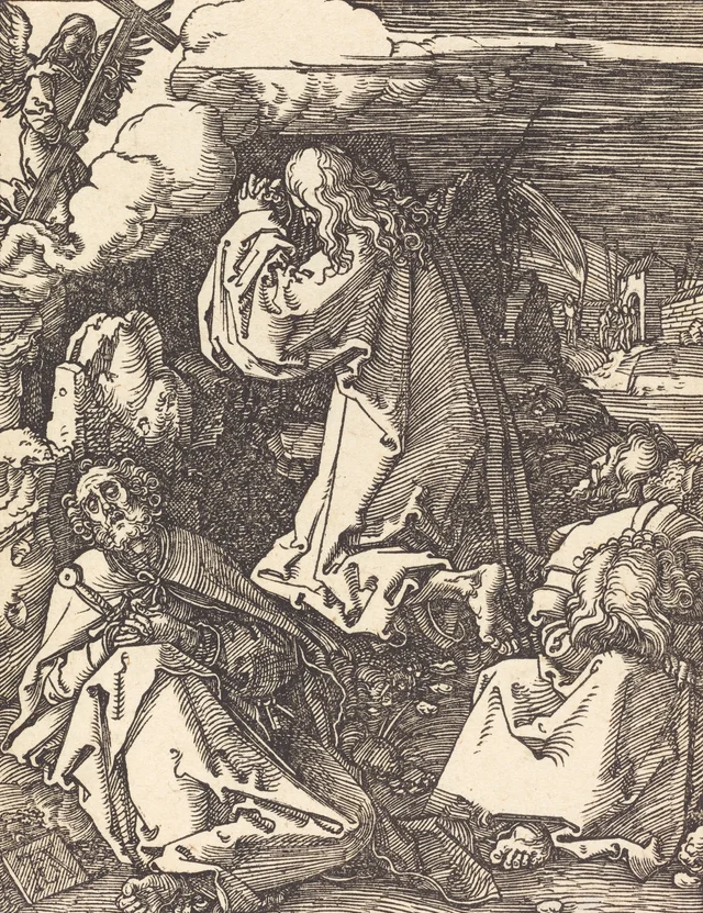 Jesús en el monte de los Olivos