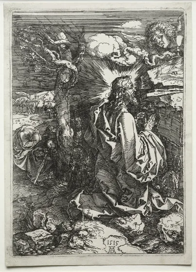 Jésus sur le mont des oliviers