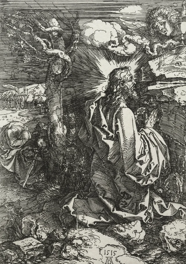 Jesús en el monte de los Olivos, Albrecht Dürer