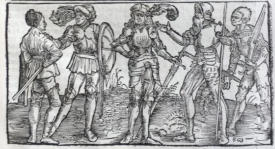 Chevaliers et soldats (feuillet 8)
