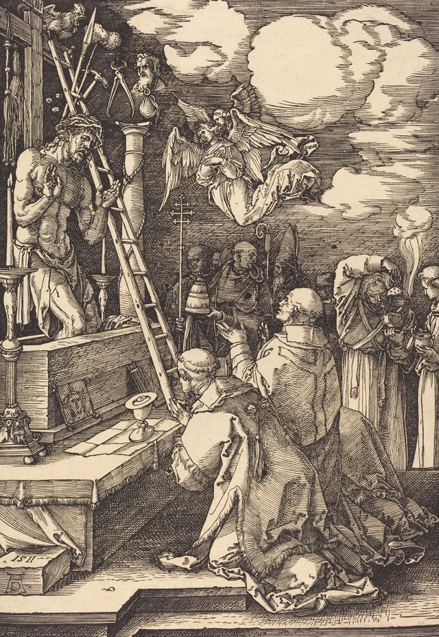 La misa de san Gregorio, Albrecht Dürer