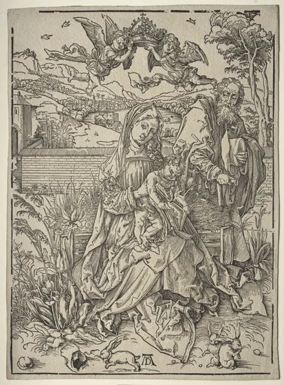 La Sainte Famille aux trois lièvres