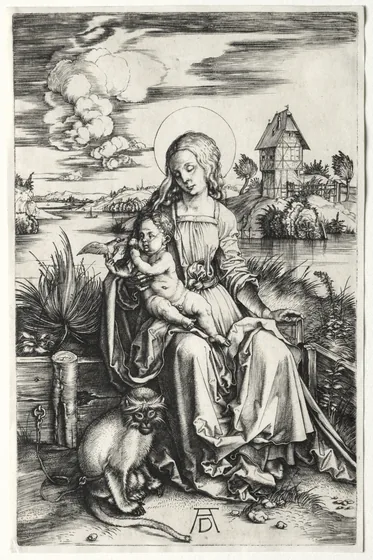 La Vierge à l'Enfant avec un singe