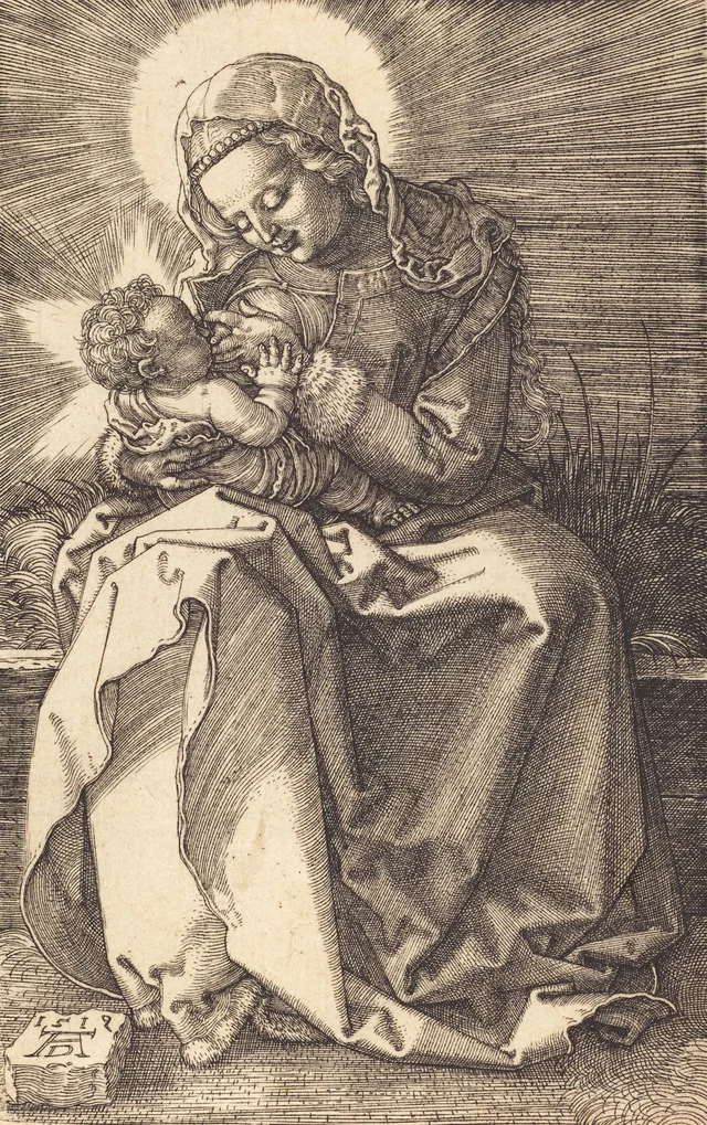 La Virgen amamantando al Niño
