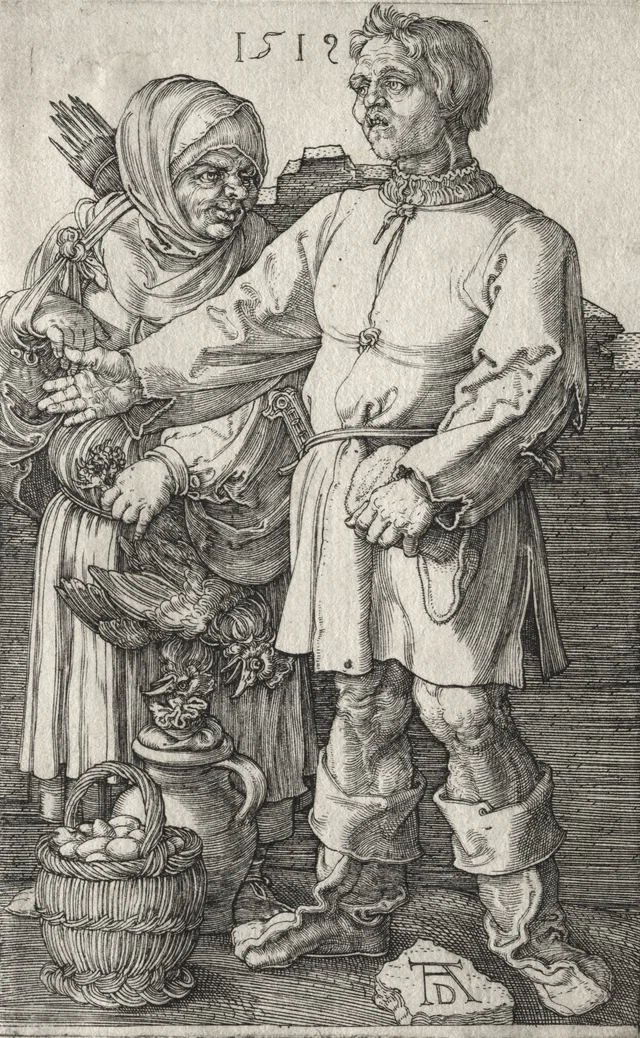 El campesino y su mujer en el mercado, Albrecht Dürer