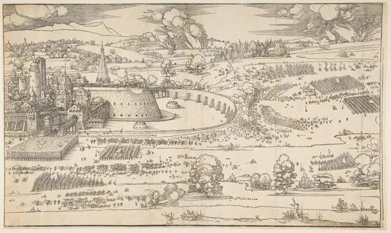 Le siège d'une forteresse