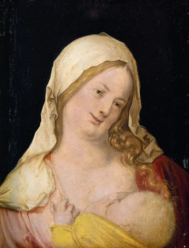 La Virgen amamantando al Niño