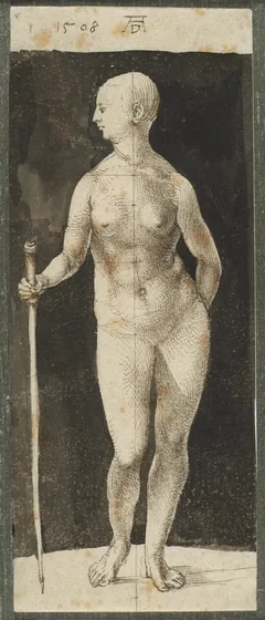 Femme nue au bâton