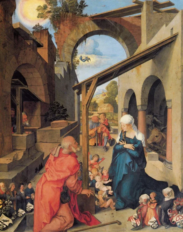 Retablo Paumgartner: la Natividad, Albrecht Dürer
