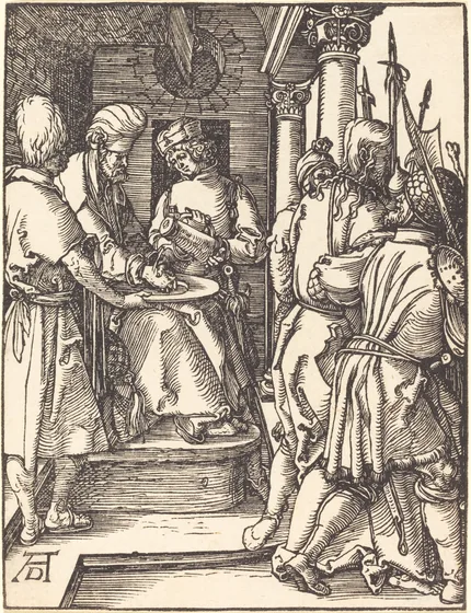 Pilate se lavant les mains