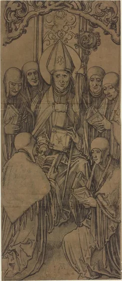 Saint Augustine with Six Canons