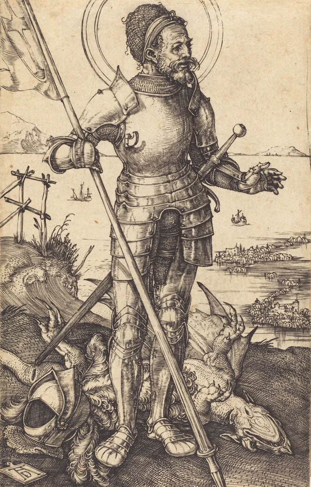 San Jorge a pie, Albrecht Dürer