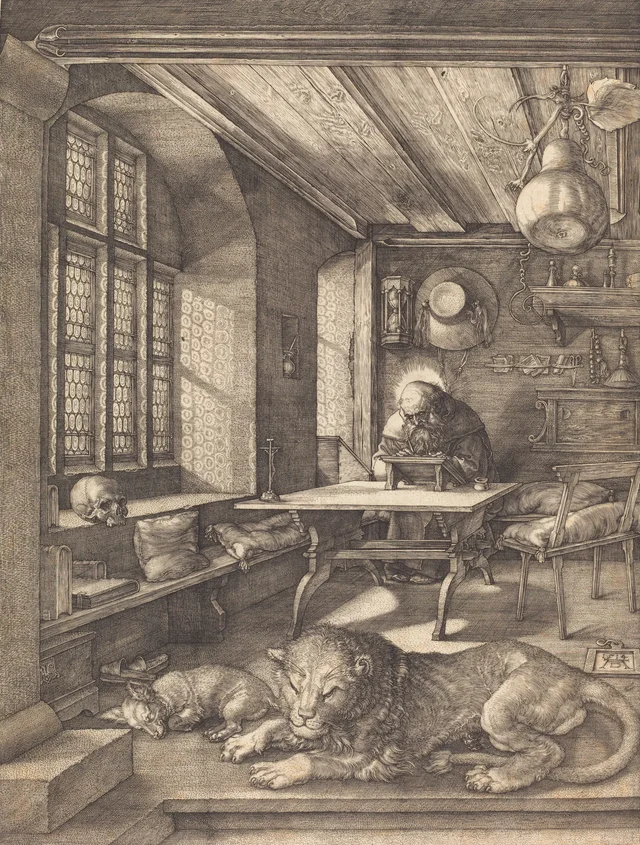San Jerónimo en su celda, Albrecht Dürer