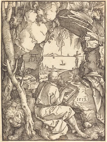 Saint Jérôme dans une grotte