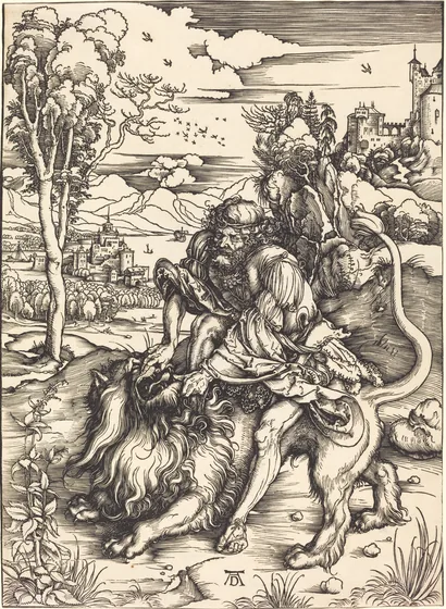 Samson tuant le lion