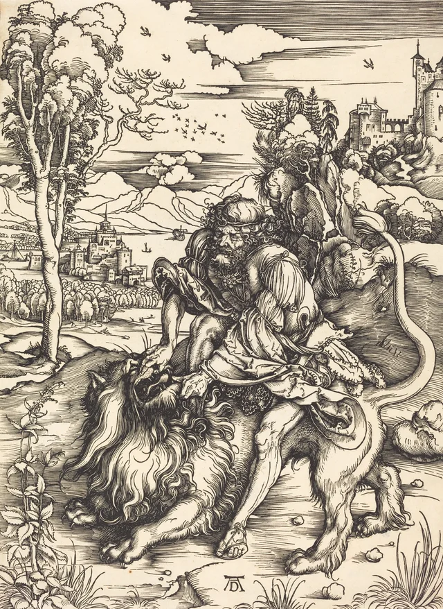 Sansón matando al león