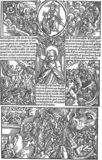 Sainte Brigitte et la Vierge intercédant pour les damnés (feuillet 11)