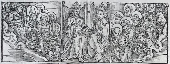 Le Couronnement de la Vierge (feuillet 7)