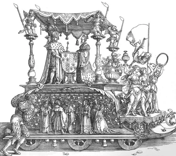 The Small Triumphal Car or the Burgundian Marriage (left part)