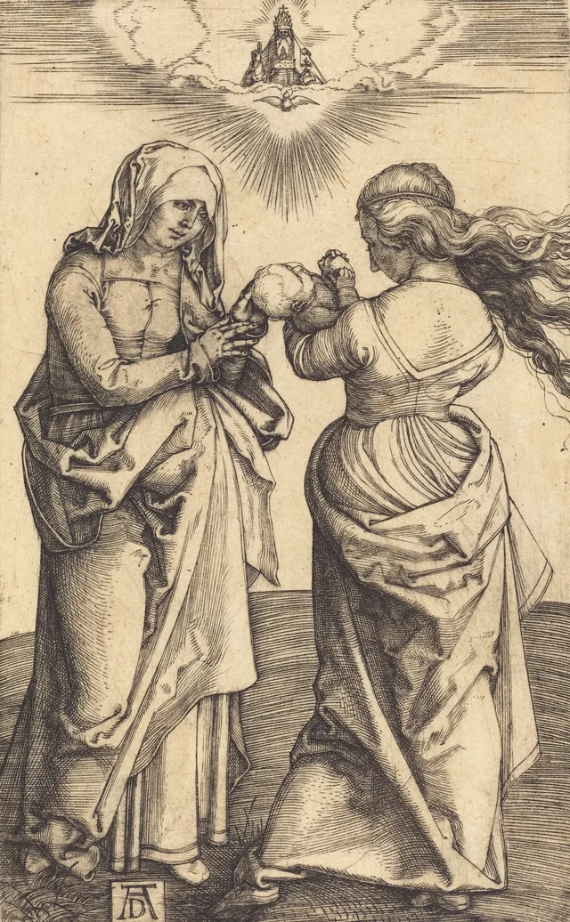 Virgen con el Niño y santa Ana, Albrecht Dürer