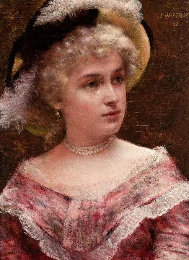 Dama con traje rococó, Aleksander Gierymski