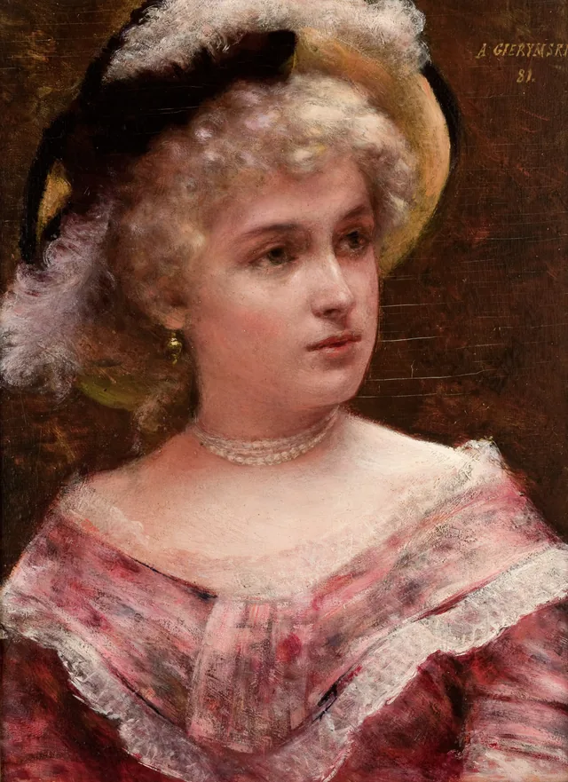 Dama com traje rococó, Aleksander Gierymski