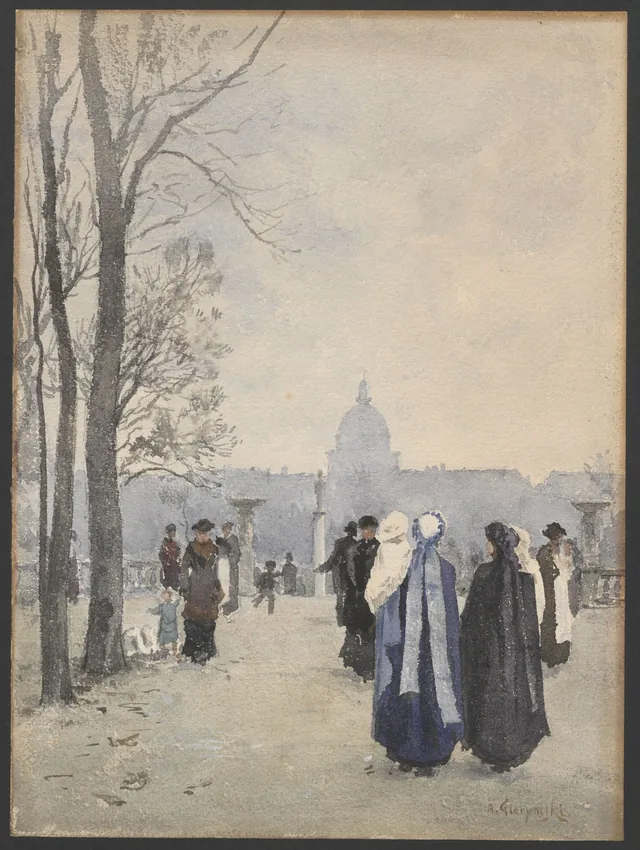 Passeio no parque, Aleksander Gierymski