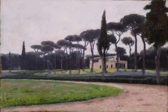Villa Borghese em Roma, Aleksander Gierymski