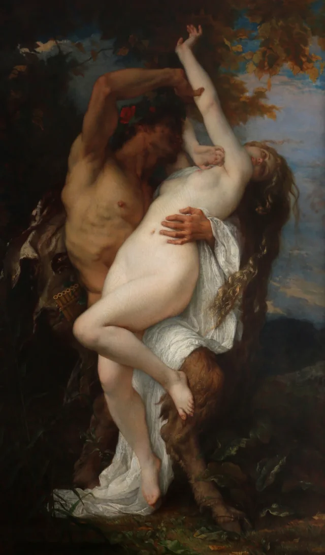 Nymphe enlevée par un faune