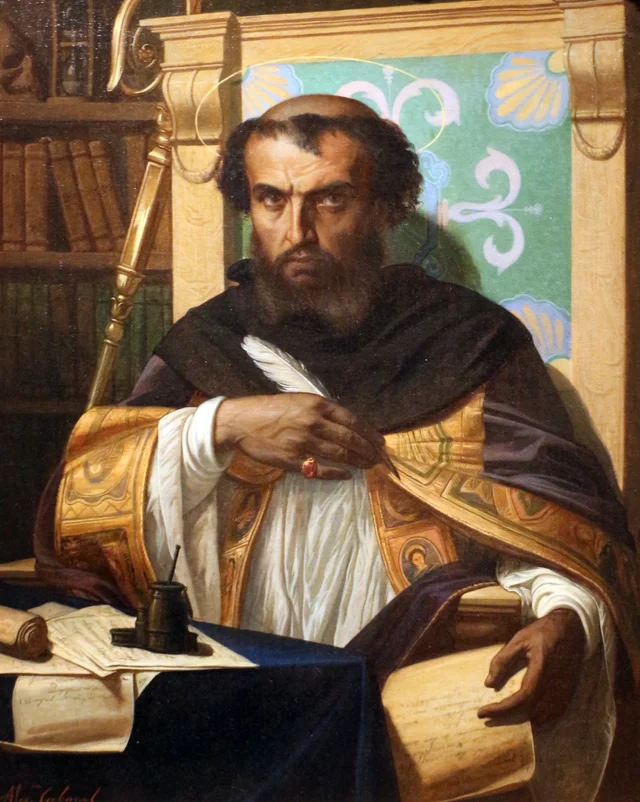 Saint Augustin dans son cabinet de travail