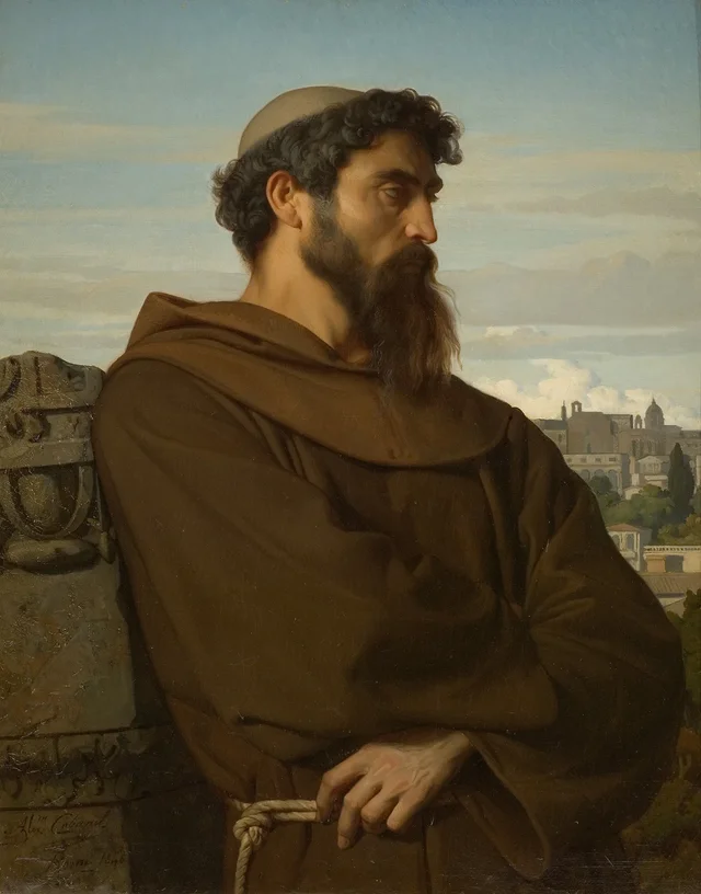 Un penseur, jeune moine romain, Alexandre Cabanel