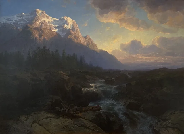 El valle de Rosenlaui con el Wetterhorn