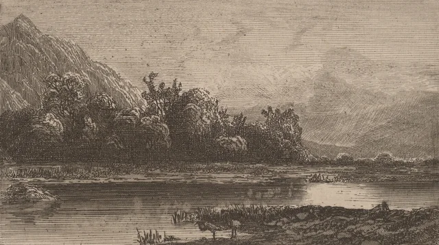 Lago de montaña, Alexandre Calame