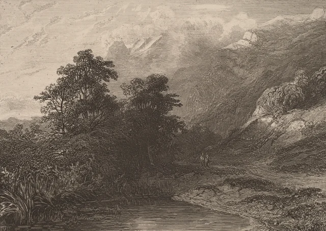 Orilla de un lago de montaña, Alexandre Calame
