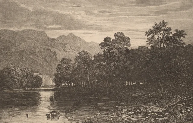 Río de montaña, Alexandre Calame