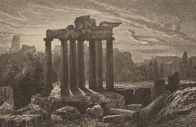 Ruinas romanas, Alexandre Calame