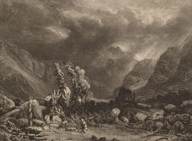 Tormenta en las montañas