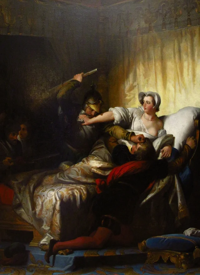 Scene from the Saint Bartholomew's Day Massacre, 24 August 1572, Alexandre-Évariste Fragonard