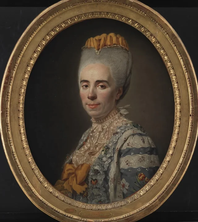 Ch・A・ブルレ・ド・ヴォークセルの妻アントワネット＝ルイーズ・イサール＝ラクール夫人の肖像