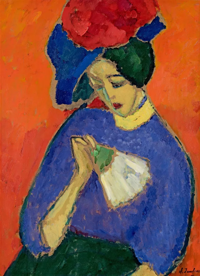 Dame à l'éventail, Alexej von Jawlensky
