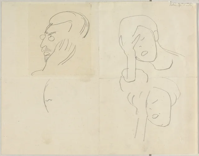 Esquisse de portrait de Kandinsky, Alexej von Jawlensky