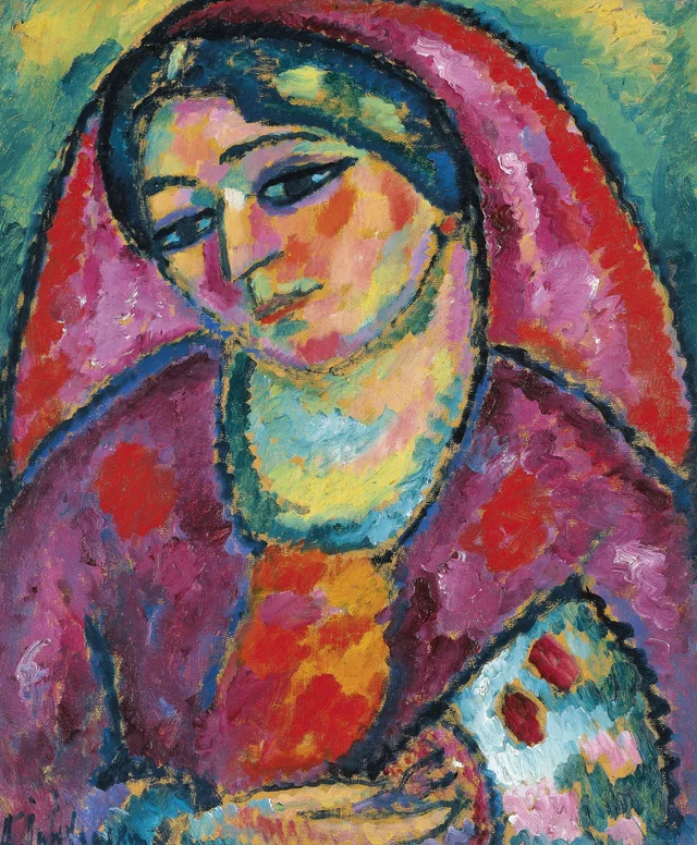 Le Voile rouge, Alexej von Jawlensky