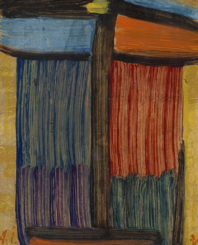 Meditação sobre fundo dourado, Alexej von Jawlensky